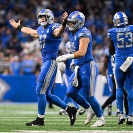 Detroit Lions defensive end Aidan Hutchinson