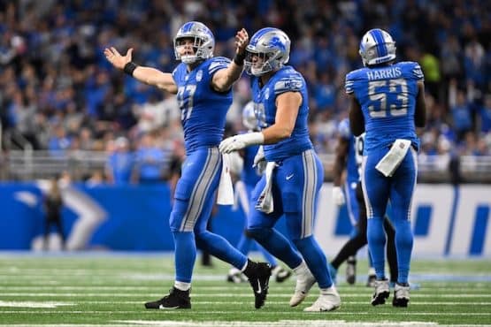 Detroit Lions defensive end Aidan Hutchinson
