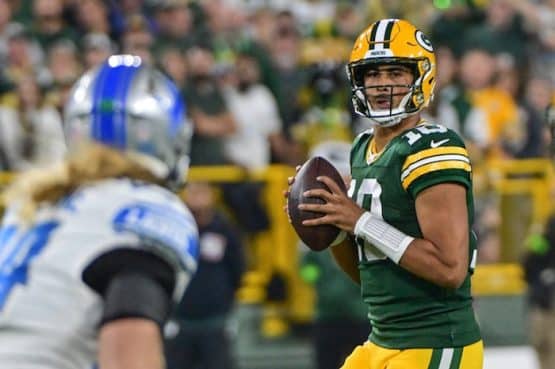 Green Bay Packers quarterback Jordan Love