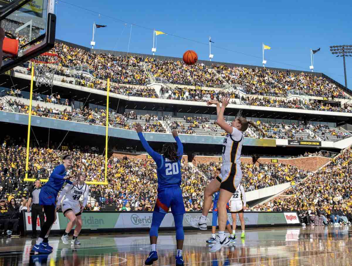 Iowa Basketball Sets Women’s College Basketball Attendance Record vs DePaul