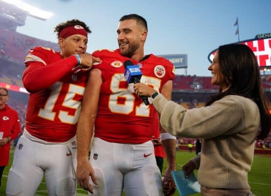Patrick Mahomes and Travis Kelce