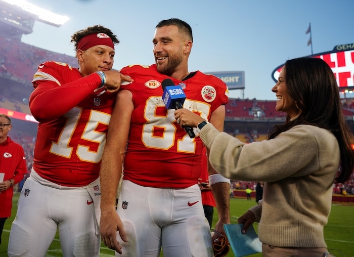 Patrick Mahomes and Travis Kelce
