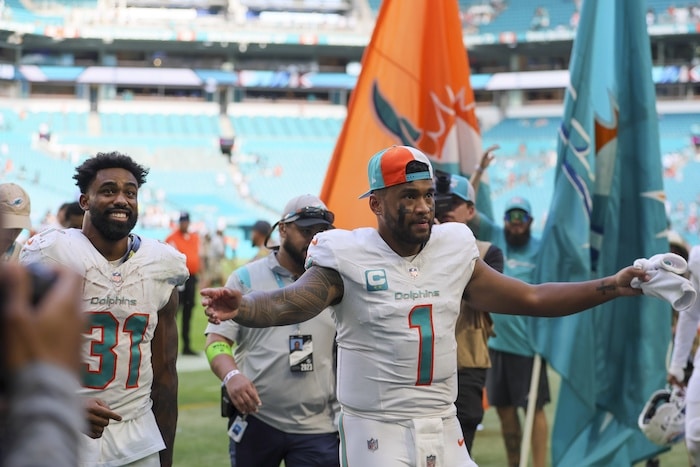 Miami Dolphins quarterback Tua Tagovailoa