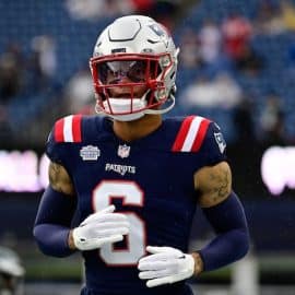 New England Patriots cornerback Christian Gonzalez