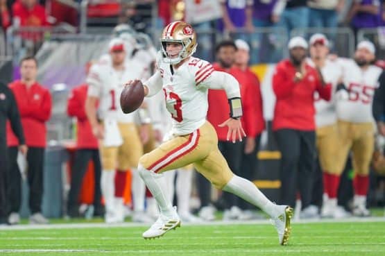 San Francisco 49ers quarterback Brock Purdy