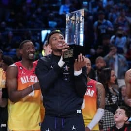 Team Giannis forward Giannis Antetokounmpo