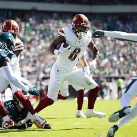 Washington Commanders running back Brian Robinson Jr.