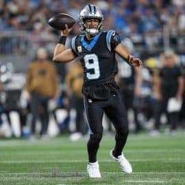 Carolina Panthers quarterback Bryce Young