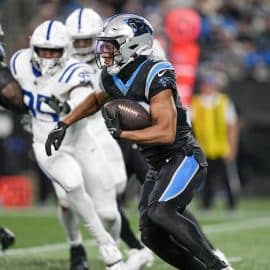 Carolina Panthers running back Chuba Hubbard