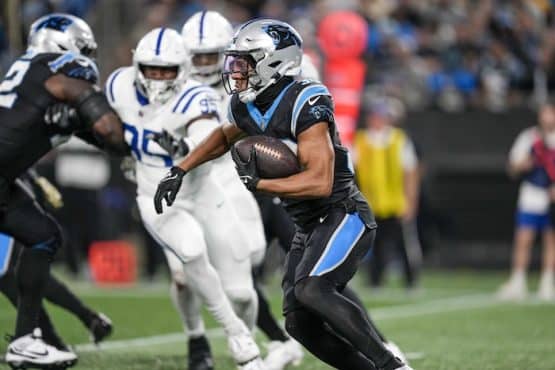 Carolina Panthers running back Chuba Hubbard