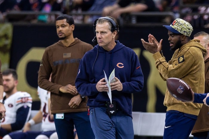 Chicago Bears head coach Matt Eberflus
