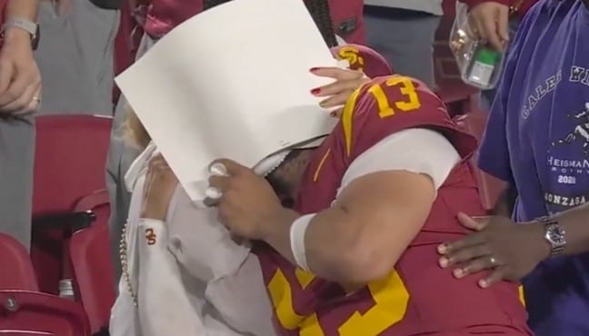 caleb williams crying 2