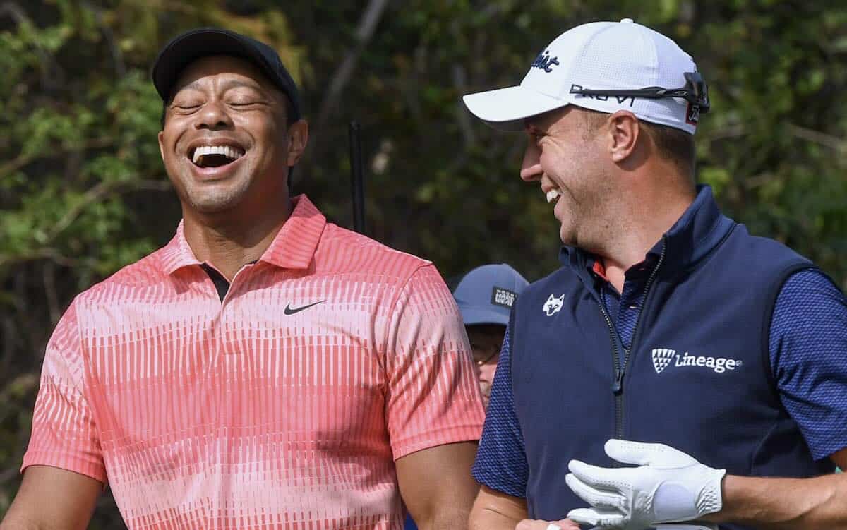 Tiger Woods and Justin Thomas Are Having Fun at Hero World Challenge