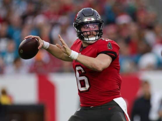 ampa Bay Buccaneers quarterback Baker Mayfield (6)
