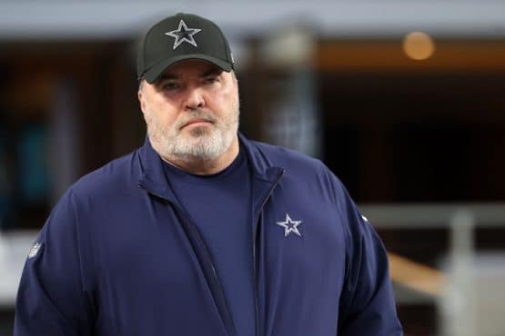 Dallas Cowboys head coach Mike McCarthy before the 2024 NFC wild card game