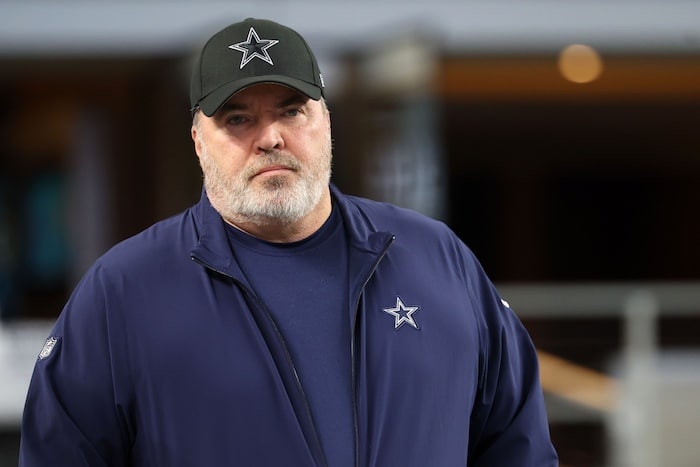Dallas Cowboys head coach Mike McCarthy before the 2024 NFC wild card game