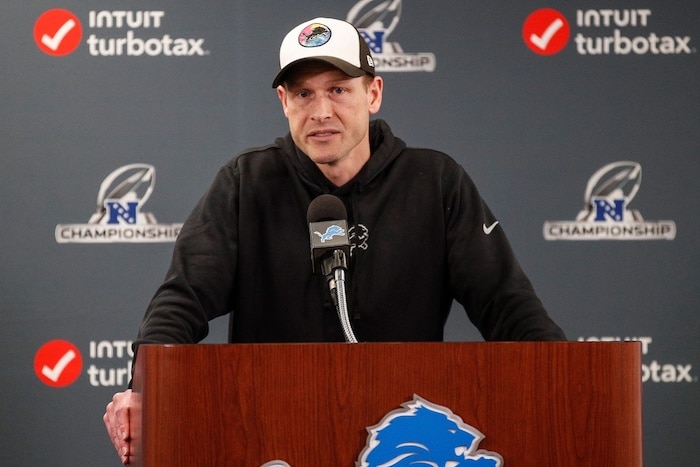 Detroit Lions offensive coordinator Ben Johnson
