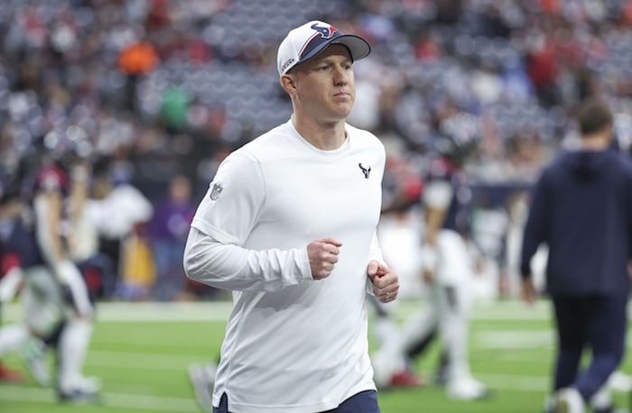 Houston Texans offensive coordinator Bobby Slowik