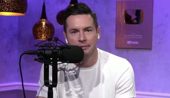 JJ Redick speaks into a microphone.