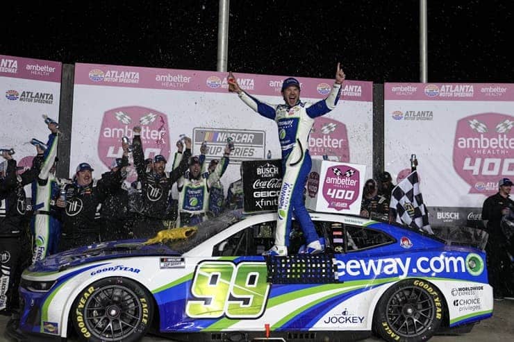 daniel suarez wins ambetter health 400 (1)
