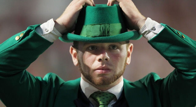 notre dame mascot sad