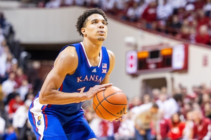 Kansas Jayhawks guard Kevin McCullar Jr. (15)
