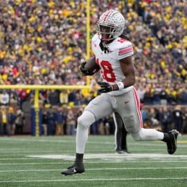 Ohio State Buckeyes wide receiver Marvin Harrison Jr. (18)
