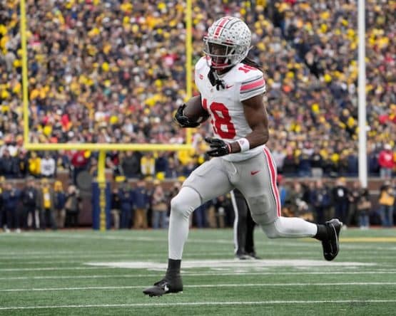 Ohio State Buckeyes wide receiver Marvin Harrison Jr. (18)