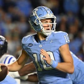 North Carolina Tar Heels quarterback Drake Maye