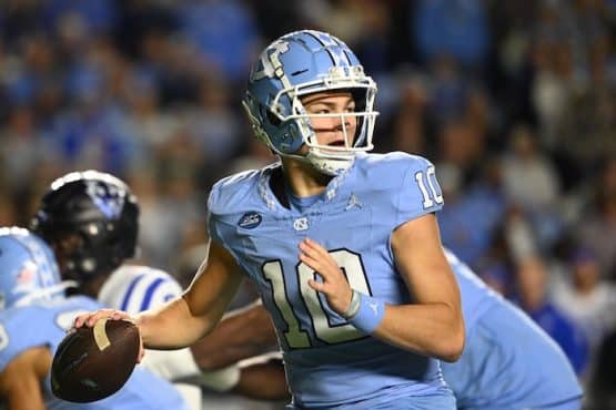 North Carolina Tar Heels quarterback Drake Maye