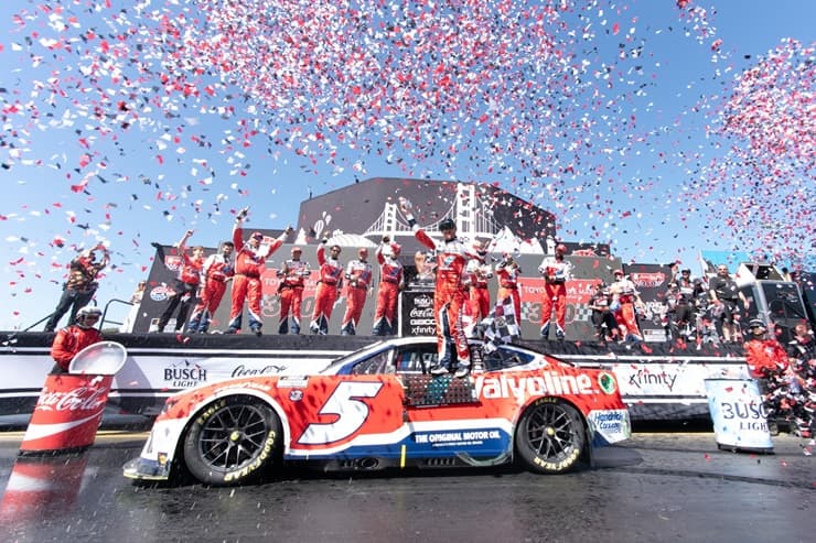 larson celebrates win at sonoma (1)