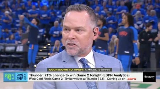 Michael Malone sits down and speaks on ESPN.