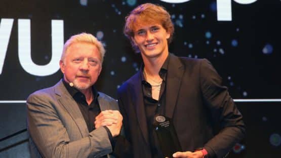 Boris Becker and Alexander Zverev